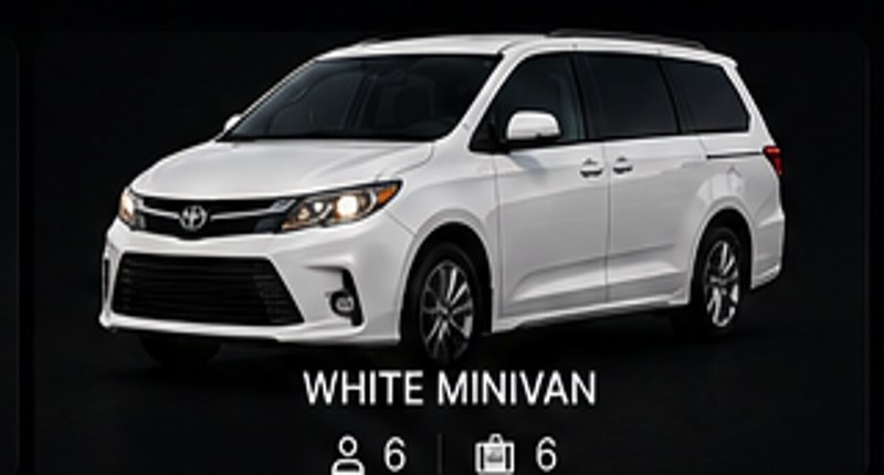 White minivan